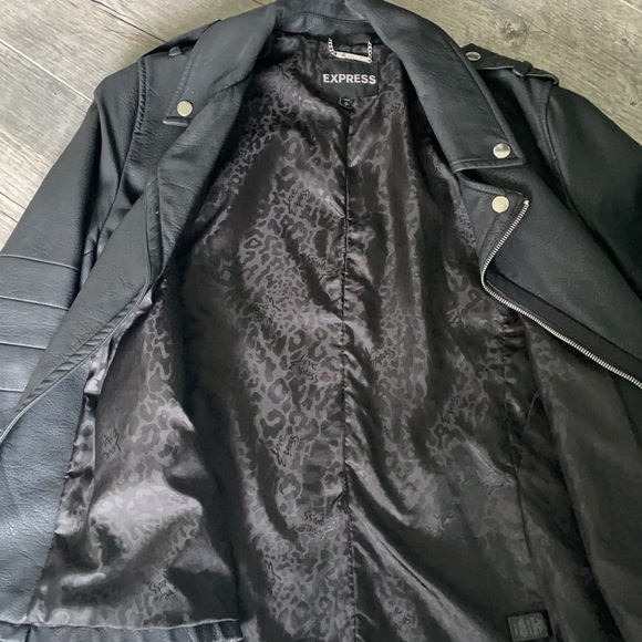 Vegan Leather Moto Jacket - Picture 4 of 5